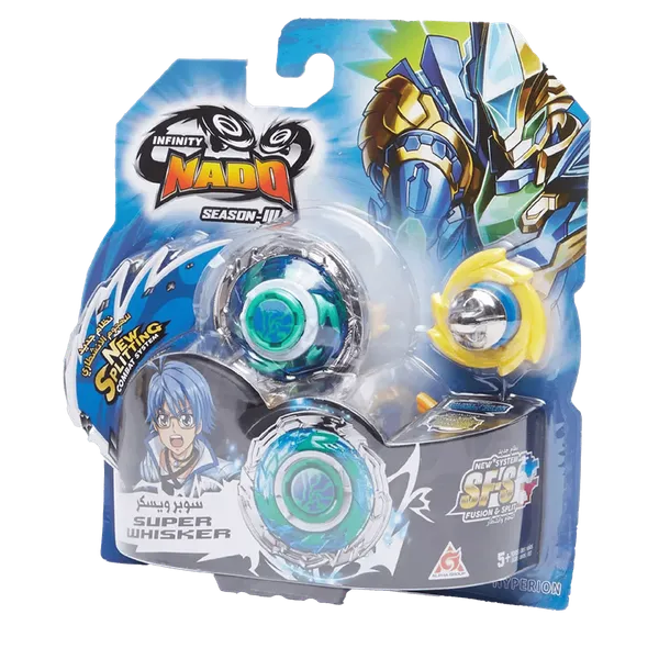 Set de Juguete Lanzador BeyBlade Infinity Nado Series Super Whisker